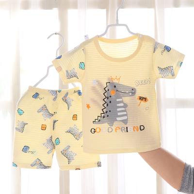 China Wholesale Anti-Shrink OEM Comfortable Baby Boys Clothing Sets Dinosaur Baby Clothes Sets Unisex Boys Kids Dressing Sets for sale