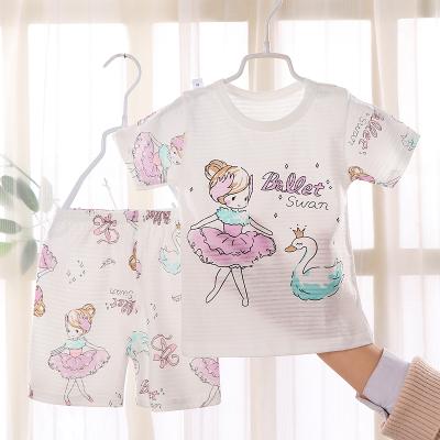 China Wholesale Anti-Shrink Baby Clothes Sets Short Sleeve T-shirt And Pants 2 Pieces Underwear Clothes Suits for sale