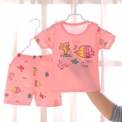 China Newborn Children Baby Boys Kids Toddler Anti-Shrink Clothing Sets Summer Baby Clothes 2 Pcs Clothing Sets For Gift for sale