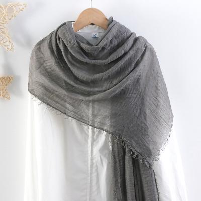 China Factory Hot Sale Saudi Arabia Scarf Long Scarf Solid Color Silk Scarf For Women Cheap Women's Scarf With Cheapest Price for sale