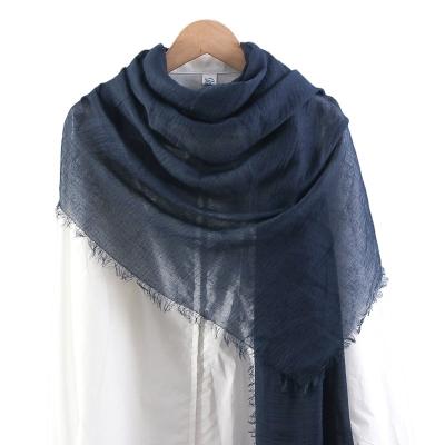 China Solid Color Long Scarf Muslim Scarf Production Scarf High Quality Cotton Cotton Women Muslim Scarf Fast Delivery for sale