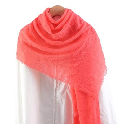 China Solid color long scarf waist scarf ladies scarf production hijab clips hijab clips custom made muslim lady scarf shawl for sale