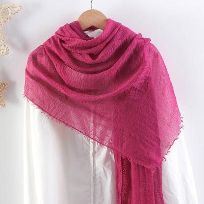 China Factory real long scarf solid color women's headscarfs headscarfs arabic snap custom hijab headscarfs drposhipping for sale