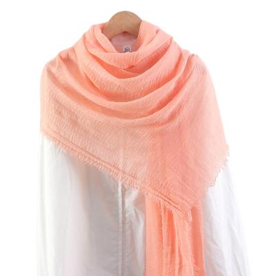 China Long Solid Color Scarf China Factory Provided Good Quality Cheap Womens Scarf Malaysia Muslim Headscarf Hood Suppliers for sale