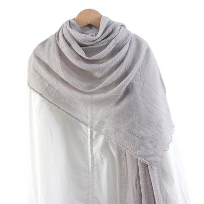 China Factory Sale Solid Color Long Scarf Long Scarf Muslim Scarf Manufacture Supply Custom Scarf Hood for sale