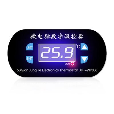 China AC 110V-220V Digital Plastic Thermostat Temperature Alarm Controller Sensor W1308 for sale