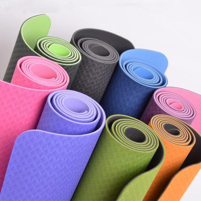 China Eco-Friendly Gymnastics Mat Gift Carrying Strap Fitness Pilates Band Exercise Non-Slip Home Yoga Mat for sale