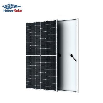 China 440W Mono Silicon Honor Cell Module Half High Efficiency PV Solar Panel Renewable Energy for sale