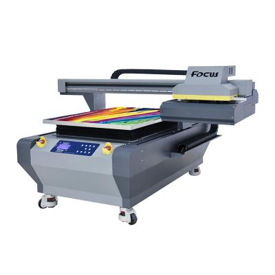 China Phone Case/Leather/Card/Glass Latest 6090 Amazing UV Varnish 3d Wallpaper PVC Vinyl Printing Machine A1 Printer for sale