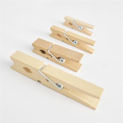 China Safe Wooden Amazon Clothes Peg Wooden Drying Clips For Cloth Small Wooden Washing Pegs For Clothing 7.2cm for sale