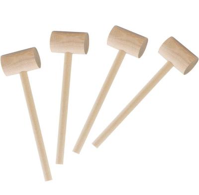 China High Performance DIY Tool Wooden Mallet Seafood Lobster Shellfish Cracker Crab Cracker Hardwood Hammer for sale