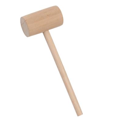 China High Performance Mini Toy Natural Hand Tool Customized Round Wooden Hammer Wooden Mallet for sale