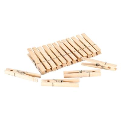 China Large Laundry Safe Natural Wooden Clothespins For Fabric 10cm Large Birch Clothespins / Staples / Wooden Pins for sale