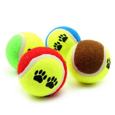 China Rubber Throw Toy Mini Dog Tennis Balls Viable Custom Dog Toys for sale