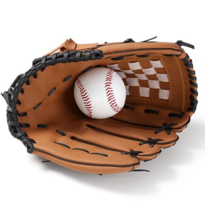 China Unisex Custom Logo PU Leather Youth Softball Baseball Training Glove for sale