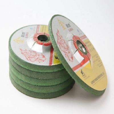 China High Efficiency High Porosity 6 Inch 6mm Green Non Woven Grinding Wheel For Polishing SS China Manufacturer Supply for sale