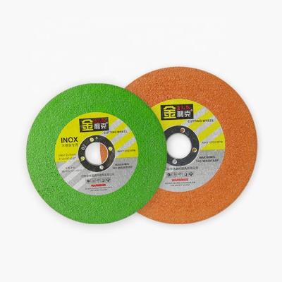 China Durable 4 Inch 1.2mm Abrasive Sanding With A Fiberglass Cutting Disc Green Double Fillet Super Thin Steel Cutting Wheel for sale