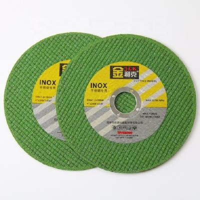 China Durable 4 In 1.6mm China Factory Supplies Abrasive Cut Off Disc Green Cutting Iron Double Net Fast Cutting Disc for sale