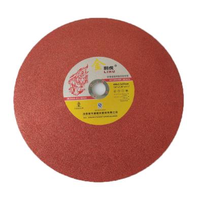 China High efficiency 16 inch extra-thin flat metal cutting wheel, resin glued cut disc for sale