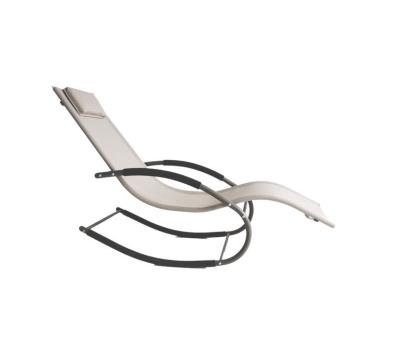 China Excellent Quality Modern Textile Outdoor Sunbathing Garden Balcony Camping Outdoor Rocking Chair for sale