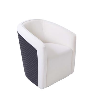 China Modern New Design Luxurious Wide Backrest Living Room Furniture Fabric Material Around Modern Armchair for sale