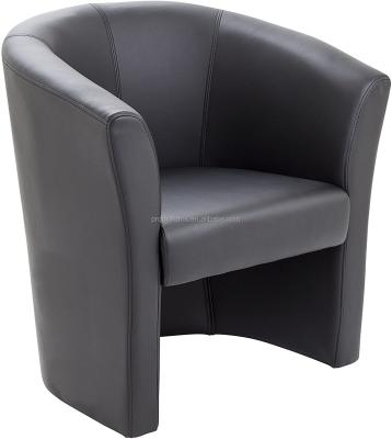 China Receiption Office Leather PU Tub Chair Reception Armchair for sale