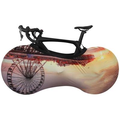 China Polyester Spandex Wheel Cover Mountain Road Bicycle Wear Elastic Protective Dust Cover Dust Cover for sale