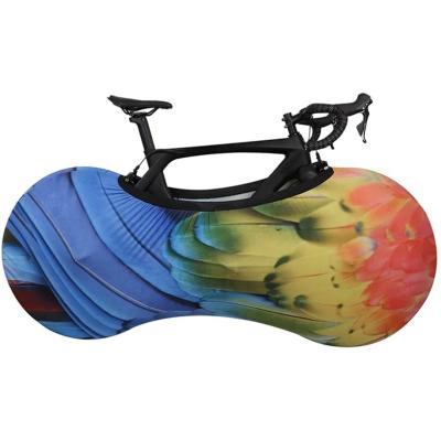 China Polyester/Spandex Anti-dust Bicycle Washable Elastic Hubcap Indoor Bike Cover for sale