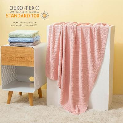 China Sustainable Newborn Baby Wrap Wrap Knitting Infant Blanket Knitted Baby Blanket for sale