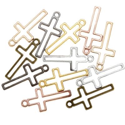 China 300pcs/bag Religious Metal Cross Pendant Charms DIY Jewelry Accessories Necklace Jewelry Making T102 for sale