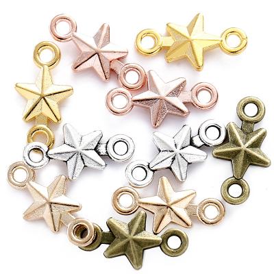 China 300pcs/bag 3 Color Romantic Metal Zinc Alloy Five-pointed Star MINI Charms Fit Jewelry Charms Grades DIY Handmade Craft L336 for sale