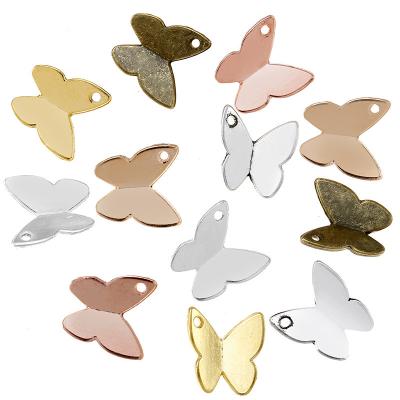 China 300pcs/bag Romantic Women's Alloy Mini Metal Butterfly Charm Pendant Jewelry Making Accessories D2109 for sale