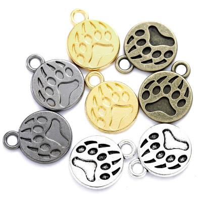 China 100pcs/bag Cute Wolf Claw Bracelet Necklace Making Metal Jewelry Animal Accessories DIY D9324 for sale