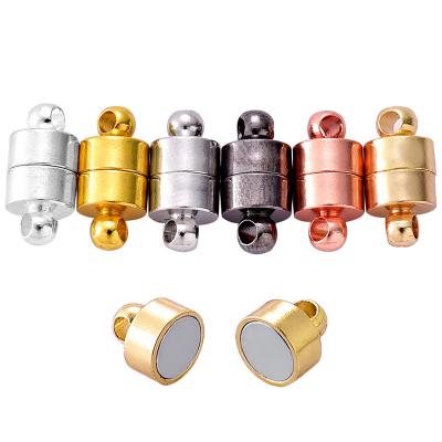 China Magnetic Copper Cylinder Clasps Magnet End Clasp Connectors Bracelet For Jewelry Making DIY Accessories W191 for sale