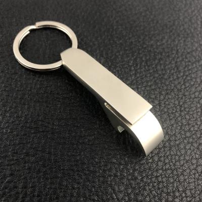 China Wholesale Bulk Luxury Empty Bottle Opener Metal Bottle Opener Ring Keychain Key Chain for sale