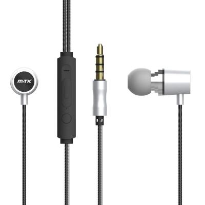 China 3.5mm Stereo Sound Noise Canceling Headphones Musci Headset Stereo Cable Earbuds With MIC For Mobile for sale