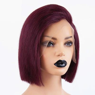 China Short Swiss Straight Glueless Hd Bob Blended Full Lace Curly Wigs For Color Woman 27 for sale