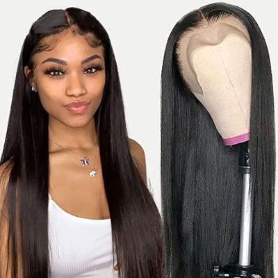 China Best Selling Colombian Natural Straight Human Hair Braided Frontal Synthetic Lace Hair Full Hd Wigs For for sale