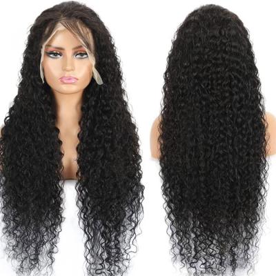 China Water Wave Water Wave Hair Hd Swiss Braided Frontal Thin Skin 1 Full Lace Wigs for sale