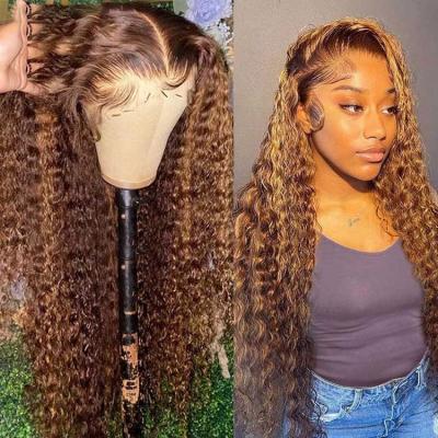 China India Seller Wholesale Hd Synthetic Hair Straight Deep Wave 13x6 Wigs Raw Indian Colored Lace Front Wig for sale