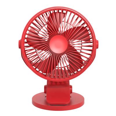 China All copper brushless motor rechargeable clip on fan, 2000mAh battery operated, quieter and stronger rise wind, sturdy desktop clip fan for sale