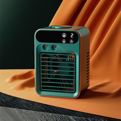 China Cool air Rechargeable Portable Mini Air Conditioner with 3 Wind Speed Small Cooling Fan for Bedroom Home Office for sale