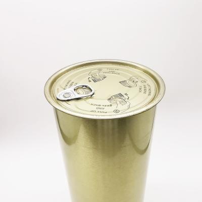 China High quality food factory direct sale food packaging metal round tin box for sale