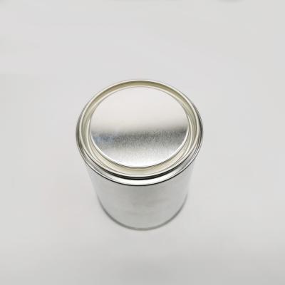 China Chemical Candle Tin Can 0.45L Empty Round Tin Can With Metal Cover for sale