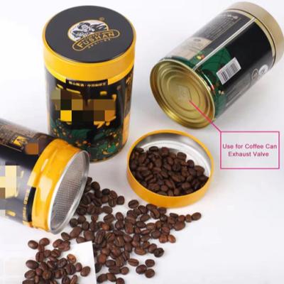 China Round Coffee Food Customized Tin Can With Food Grade Rubber Ring Moisture Proof Cover for sale