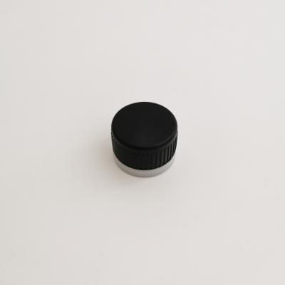 China Non Spill China Supplier 24 Mm High Quality Customize Black Screw Plastic Lids For Aerosol Can for sale