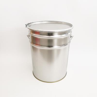 China Paint Customize 5 Gallon Metal High Quality Industrial Chemical Pail With Lock Ring Cover for sale