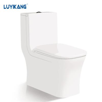 China Ceramic Sanitary Ware Washdown Double-flush Y5206 Saudi Arabia Chaozhou Supplier One Piece Toilet for sale