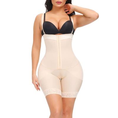 China Buttlifter Fajas Moldeadoras Colombianas Antibacterial Wide Barrel Mail Surgery Waist Trainer Shorts Shapewear With Zippers for sale