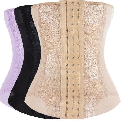 China Hot Selling Antibacterial Floral Breathable Snatch Training Lumbar Belly Control Tops Pampered Fashionable Female Waist Trainer Corset for sale